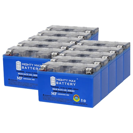 YT7B-BS GEL 12V 6.5AH Replacement Battery Compatible With Yamaha YP250 DX Majesty 98 - 10PK